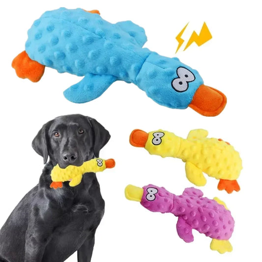 Plush Duck Squeaky Dog Toy