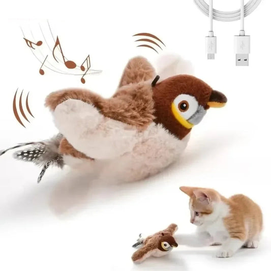 Catnip Electric Plush Bird Toy